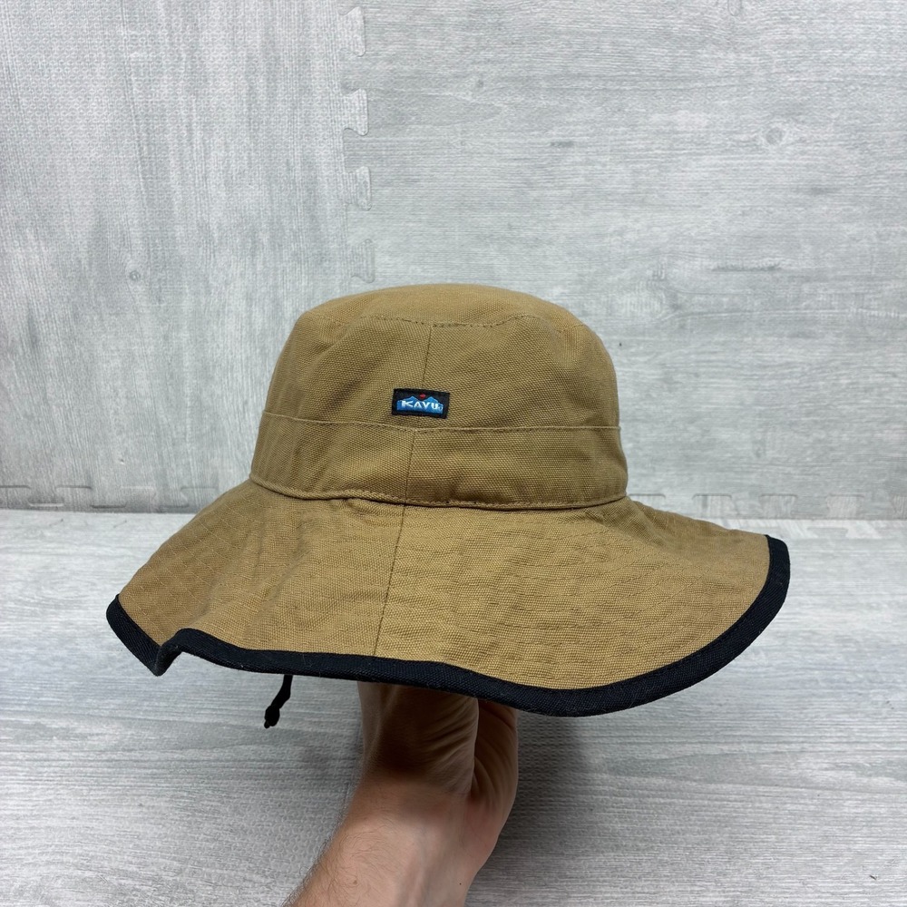 Vintage Kavu Bucket Hat Mens One Size Brown Cotton Canvas Outdoor Sun Fisherman